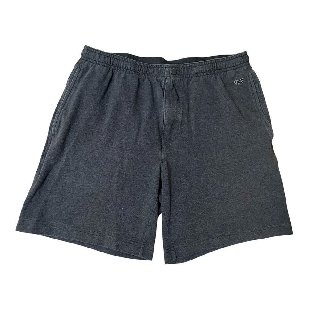 Vineyard Vines Shorts Men Size Medium Gray Dockside Knit 7" Gym Athleisure - Picture 1 of 9